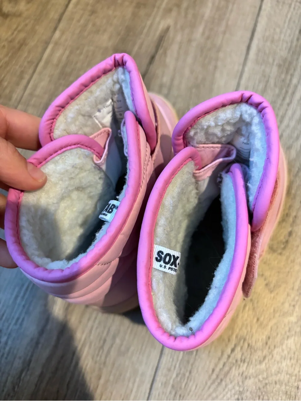 Circo Pink Kids Snow Boots with Hook-and-Loop Strap